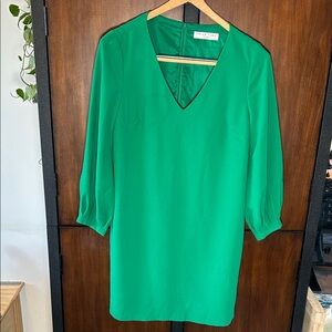 Trina Turk Kelly Green Crepe shift dress